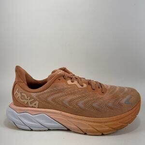 Hoka One One Arahi 6 Running Shoes Women Size 7.5B Melon Orange Athletic Sneaker